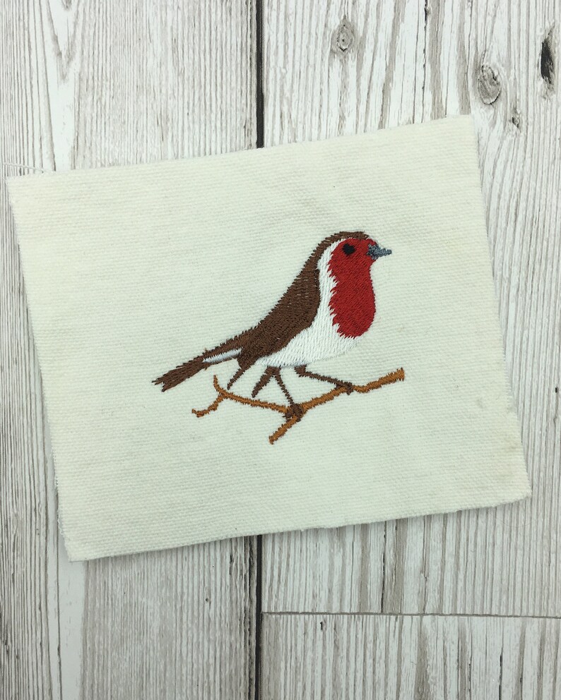 Robin Embroidery Design Etsy UK
