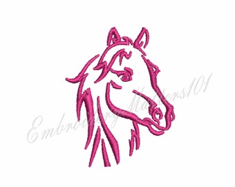 Horse head embroidery  design