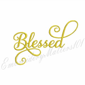 Blessed embroidery design