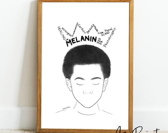 Melanin Child - Boy King - Large A3