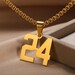 Sport Number Necklace Number Pendant Necklace Number Men Jewelry ...