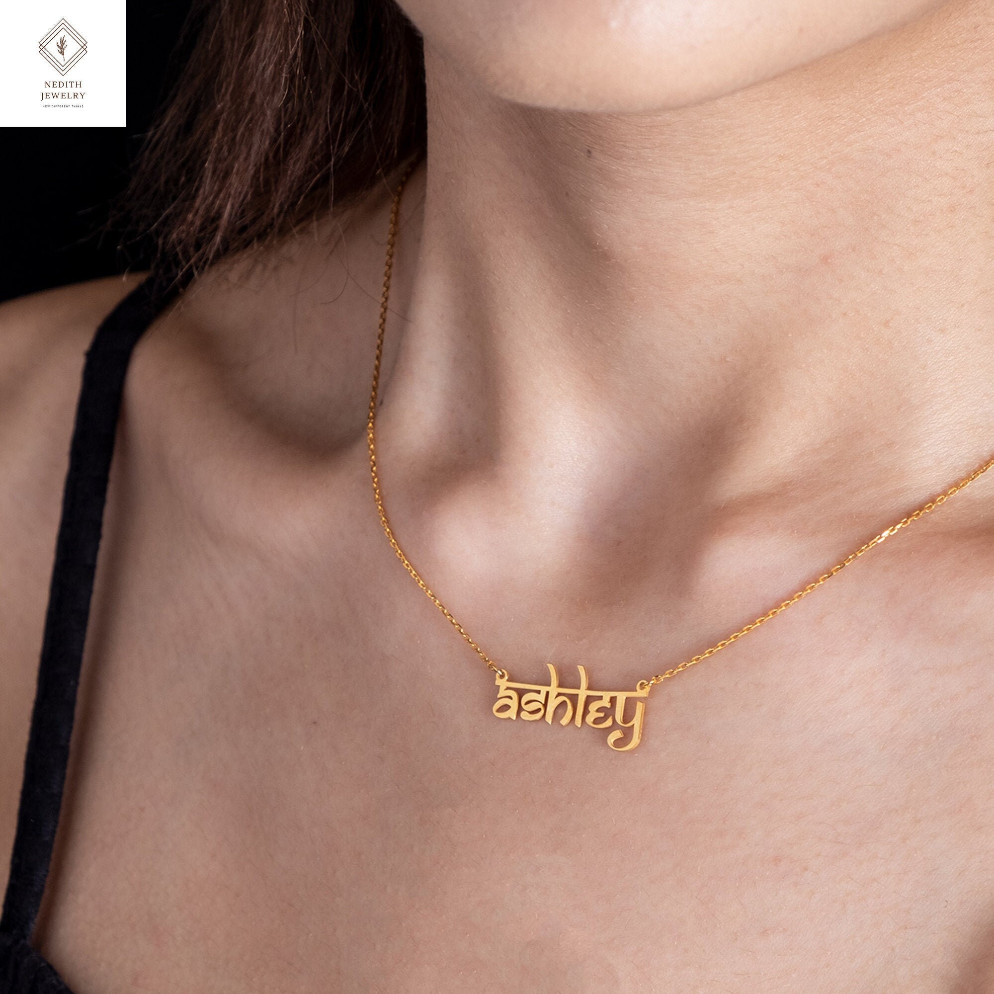 Personalized Name Necklace Hindi Name 