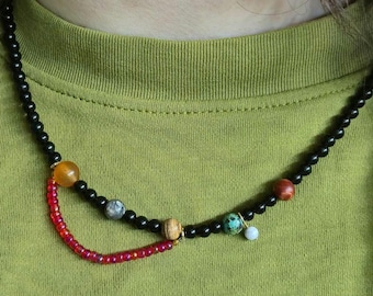 Colar Project Hail Mary Petrova Line - colar de miçangas feito à mão - presente para fãs de cinema
