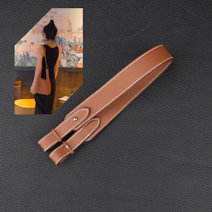 3.0cm width Togo leather bag strap for picotin bag, bag strap for lindy bag,Togo leather bag for Evelyne bag zdjęcie 1