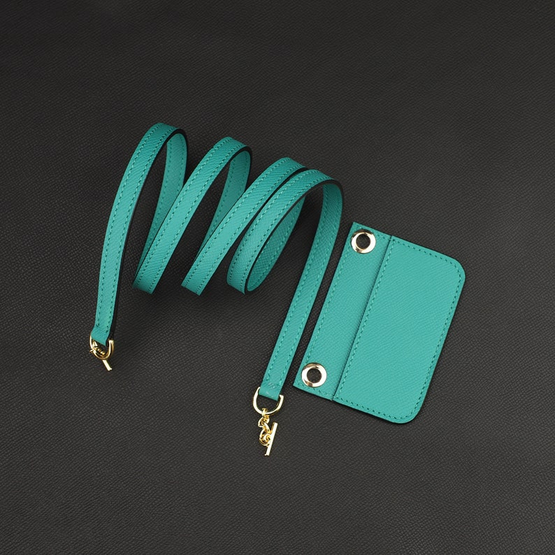 Epsom leather wallet strap for constance slim wallet,Epsom Constance slim wallet strap and insert for shoulder wallet and crossbody wallet image 4