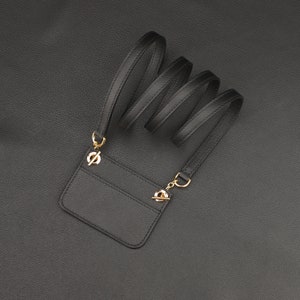 Epsom leather wallet strap for constance slim wallet,Epsom Constance slim wallet strap and insert for shoulder wallet and crossbody wallet image 10