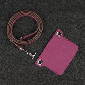 Evercolor leather wallet strap for constance slim wallet, Evercolor shoulder strap for Constance roulis wallet,fit constance slim and roulis zdjęcie 3