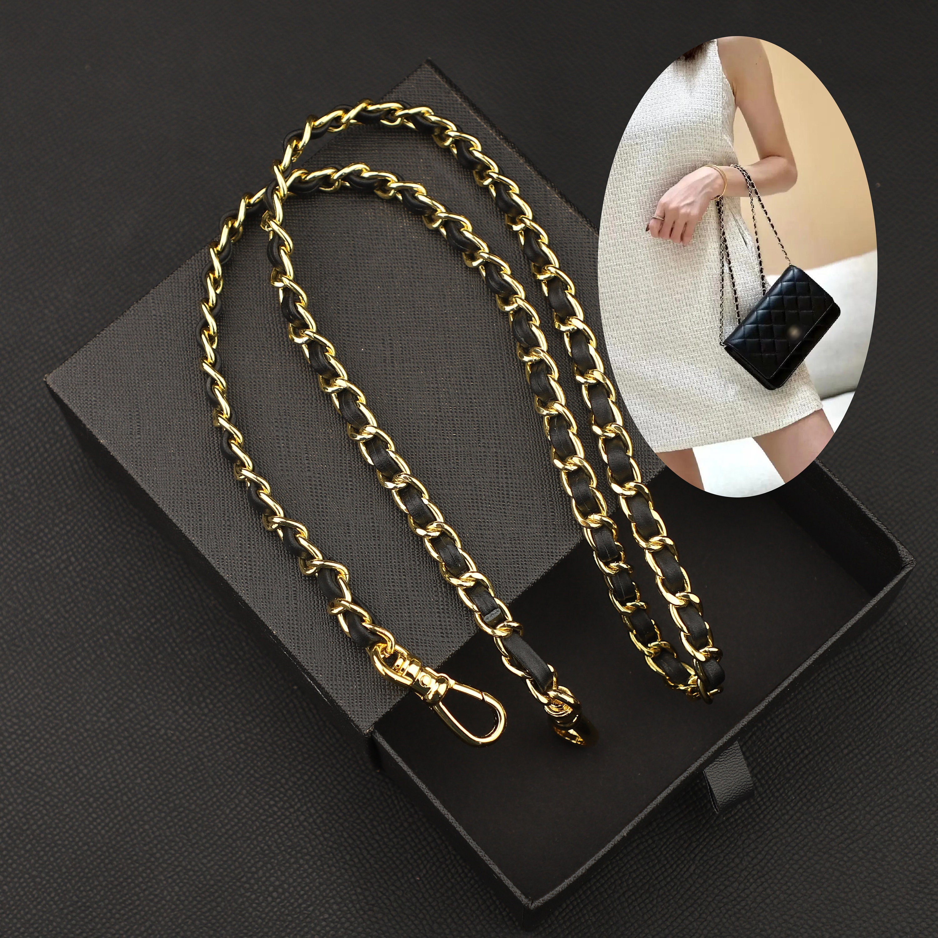 6mm, Gold High Quality Purse Chain, Metal Shoulder Handbag Strap,  Replacement Handle Crossbody Bag Chain Strap, Jd-2662 - Yahoo Shopping