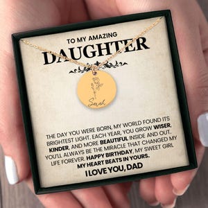 Golden Birthday Necklace for Her Personalized Custom Birthday Gift Happy Golden Birthday Jewelry Unique Golden Bday Celebration Present