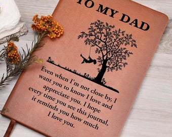 Cadeau personnalisé pour la fête des pères par enfant, carnet de notes en cuir personnalisé par fils ou fille, cadeau pour papa, cadeau sentimental pour la fête des pères