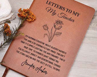 Teacher Appreciation Gift Educator Retirement Present Inspiring Teacher Journal Mentor Thank You Gift for Teachers