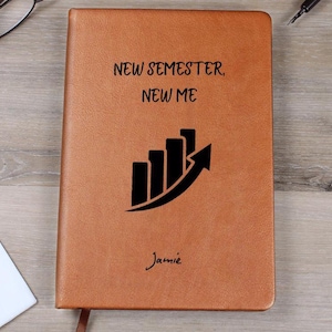 New Semester Goal Journal Personalized Academic Planner for Students College Productivity Tracker School Success Planner 2025
