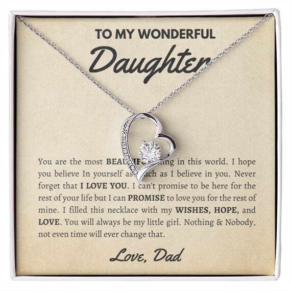 To our daughter necklace discount