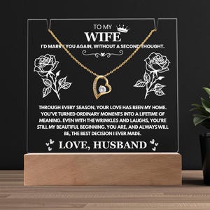 Vrouw ketting cadeau van man romantisch hart sieraden verjaardagscadeau jubileum cadeau trouwdag ketting cadeau voor vrouw van echtgenoot