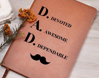 Cadeau fête des pères d'un enfant, cadeau de journal pour la fête des pères, journal intime de papa personnalisé, cadeau de fête des pères d'une femme, journal sentimental en cuir,