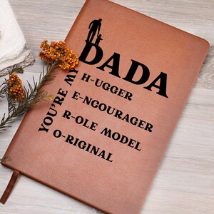 Regalo para el primer papá de los hijos, regalo para el primer día del padre, diario de cuero de la hija, regalo considerado de la esposa, diario personalizado para papá