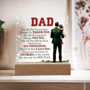 Birthday Gifts for Dad From Daughter, Christmas Gifts From Daughter to Dad, Father Daughter Fathers Day Gift, Present From Daughter to Daddy