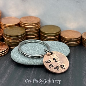 Sobriety Anniversary Keychain - Pick the Year | Addiction Recovery Keychain | Sobriety Gifts