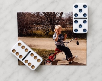 Authentic Domino Magnet - Pick the Tile | Double Six Dominoes | Game Night Gift