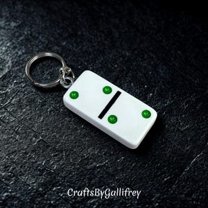 Authentic Domino Keychain - Pick the Tile | Double Six Dominoes