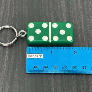 Authentic Double Six Green Domino Keychain - Pick the Tile ...