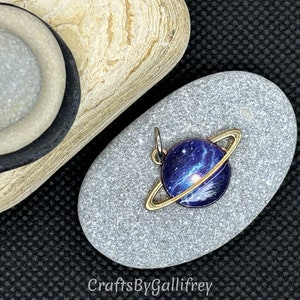 6 Planet Enamel Charms for Making Jewelry, Jump Rings Included, Galaxy and Universe Charms, Jewelry & Craft Supplies