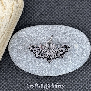 6 Vampire Bat Enamel Halloween Charms for Making Jewelry | Jump Rings Included | Gothic Charms | Jewelry & Craft Supplies