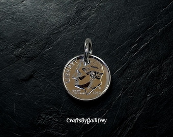 10th Anniversary Dime Coin Charm - Pick the Year: Personalized 10 Year & Milestone Gifts