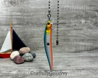 Fishing Lure Ceiling Fan Pull | Fishing Lure Light Pull | Fish Light Switch | Man Cave Decor | Fishing Gifts | Gifts for Dad