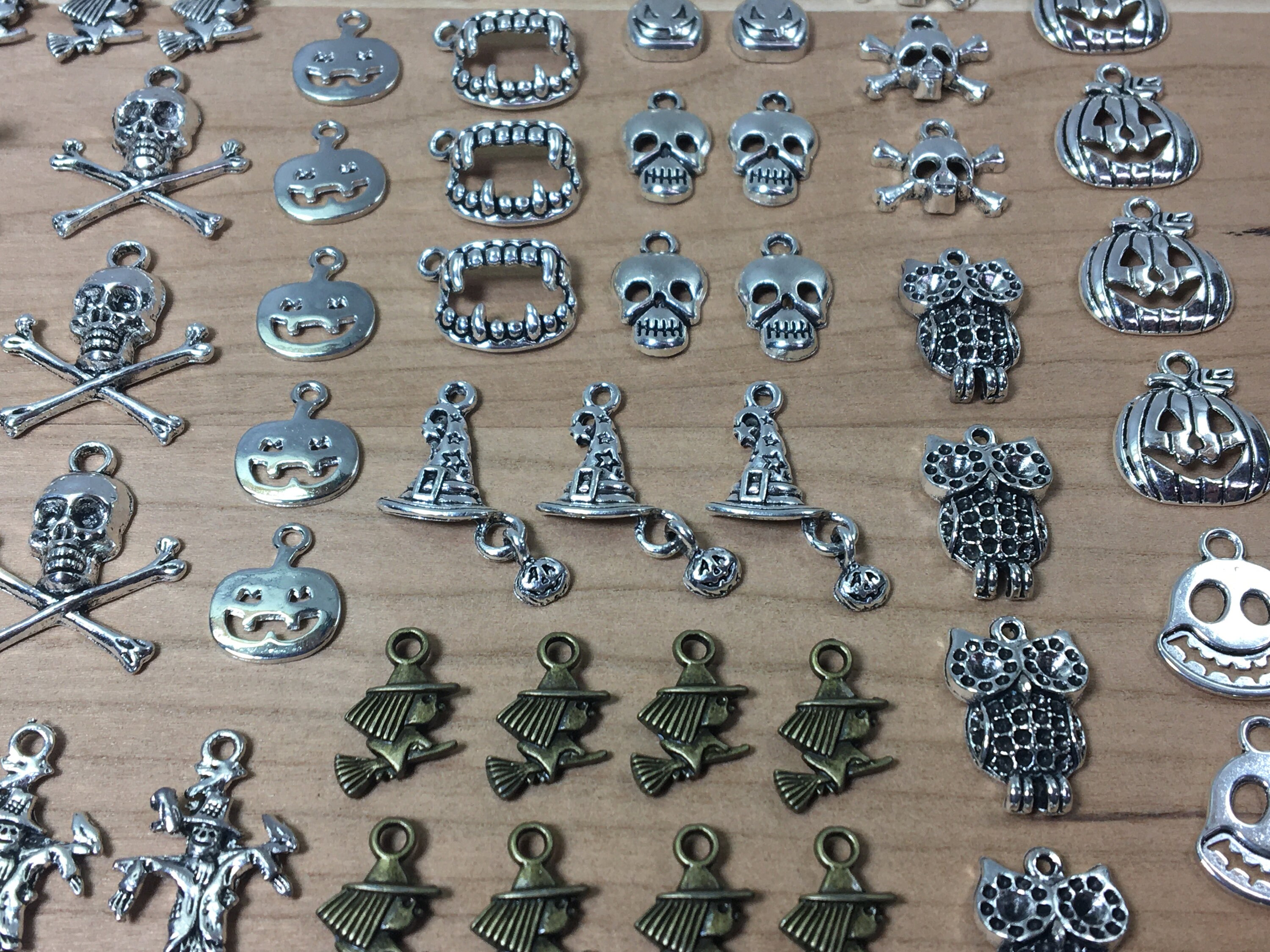 Large Lot of Mixed Halloween Charms Spooky Charms Gothic Etsy