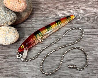 Fishing Lure Light Pull • Minnow Ceiling Fan Pull • Fishing Lover Gift