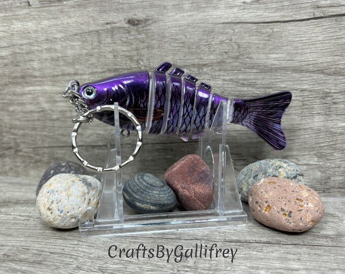 Custom Realistic Fishing Lure Keychain | Boat Keys | Lake House Keys | Fishing Keychain for Anglers | Gifts for Dad | Boyfriend Gifts