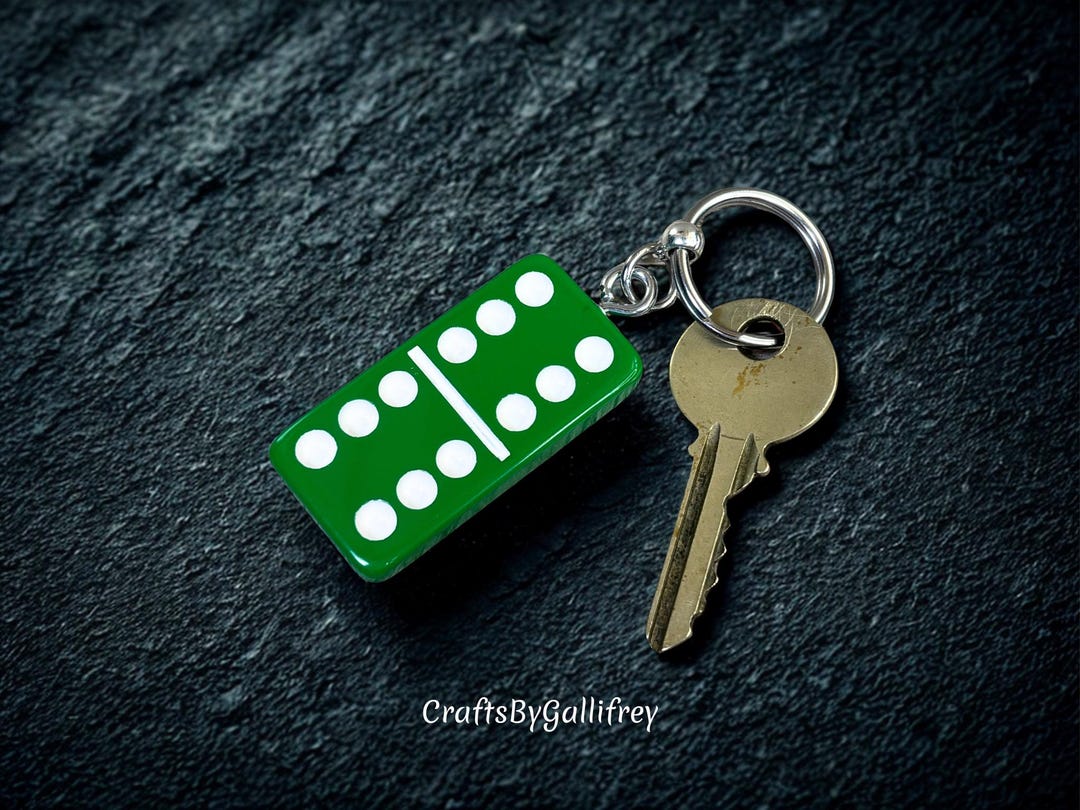 Authentic Double Six Green Domino Keychain - Pick the Tile ...
