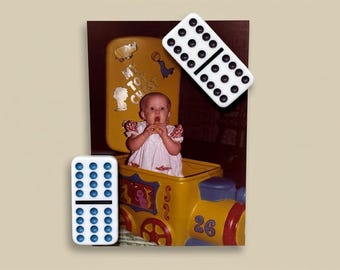 Authentic Domino Magnet - Pick the Tile | Double Twelve Dominoes | Game Night Gift