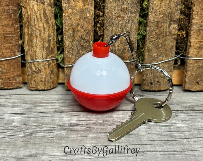 Custom Floating Fishing Bobber Keychain | Floating Boat Keychain | Boyfriend Gifts | Fishing Gifts | Outdoor Keychains | Gifts for Dad