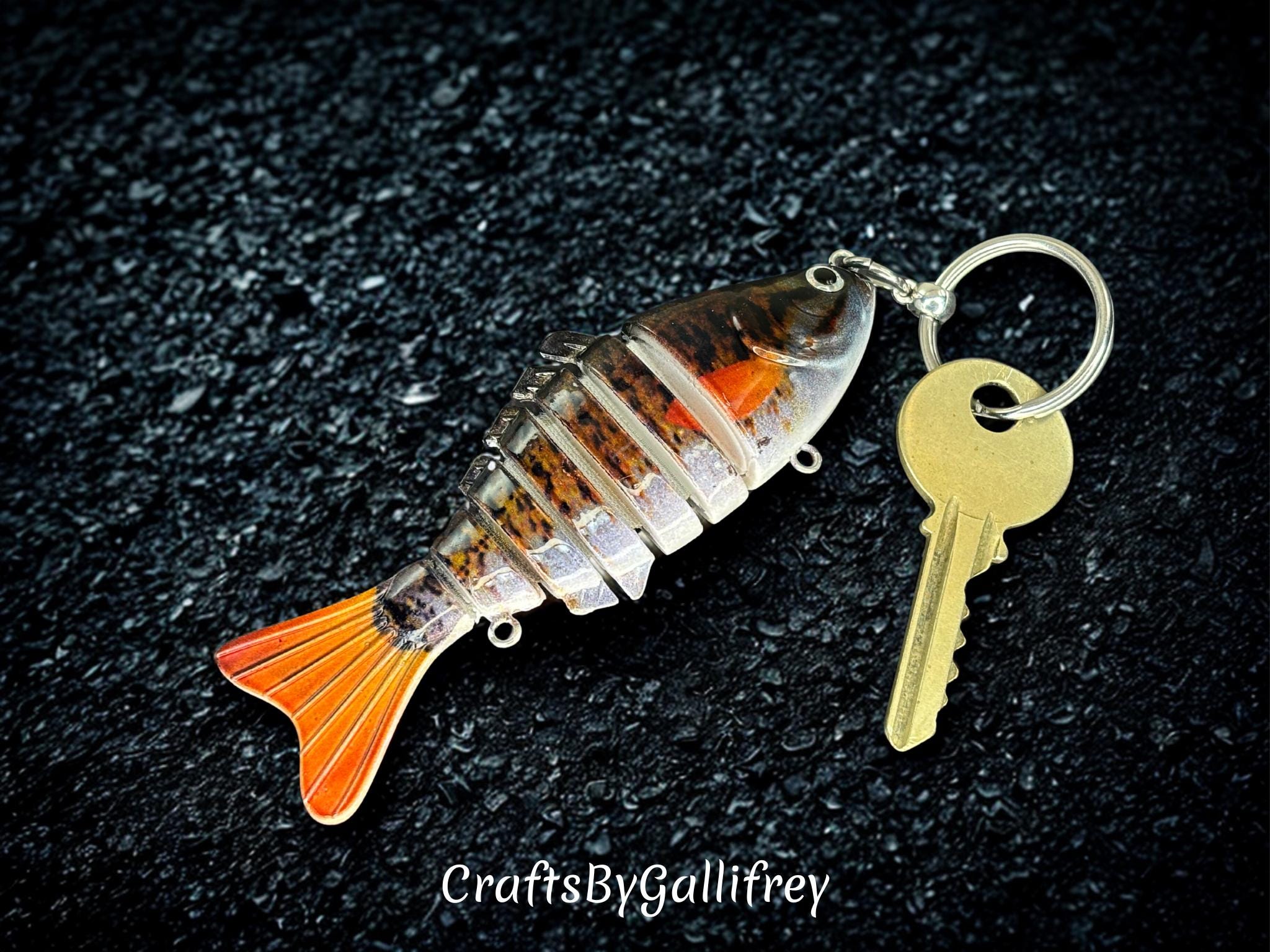Fishing Lure Keychain - Different Colors | Boat & Lake House Keychains | Custom Boyfriend and Fishing Gifts