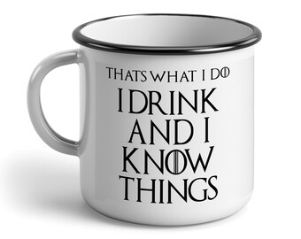 Game of Thrones I Drink and I know things Funny Mug Coffee Milk Ceramic Cup Mugs 