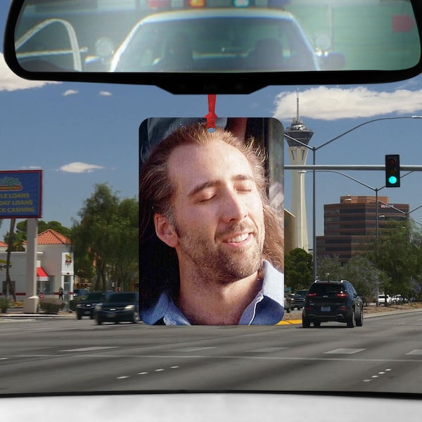 Nicolas Cage Long Hair Convict Flesh Coloured Car Air Freshener Pendant For Rear View Mirror Onetruegod Reddit You Don't Say
