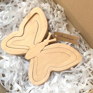 Wooden Puzzle for Kids butterfly Puzzle Children&#39;s Puzzle Kids Decor Children&#39;s Toy Butterfly Toy Children&#39;s Decor Kids Toys