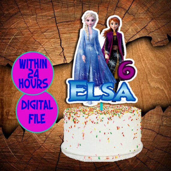 Frozen 2 Cake Topper Frozen 2 Birthday Cake Topper Frozen 2 Etsy