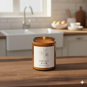 Earthly Glow Citrus Sea Breeze Soy Candle: Aromatic Home Decor