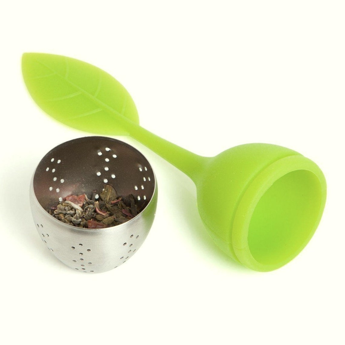 6 Infuseurs à Thé Réutilisables - Silicone Alimentaire, Cordons - Pour Thé En Vrac