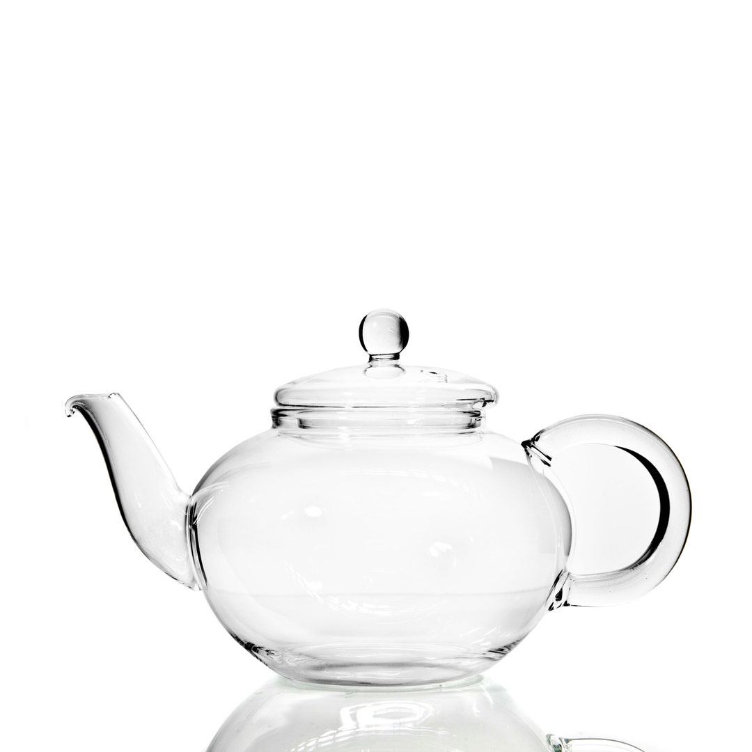 Sun's Tea 22oz (600 ml) Ultra Clear Borosilicate Glass Teapot with See-thru  Glass Infuser - For Loose Tea, Bagged Tea, Flowering Tea and Herb Tea