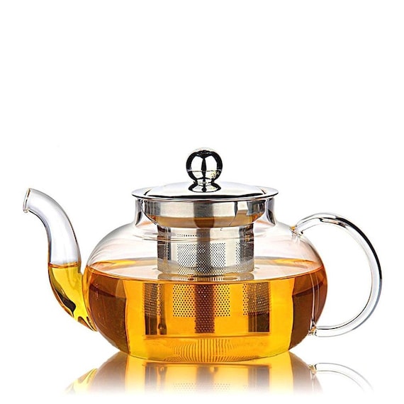 Coffee tea sets 600ml borosilicate glass teapot tea stainless steel filte  infuser lid modern tea pot tool kettle