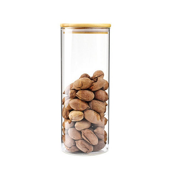 Glass Jars with Stainless Steel Lids 33.8-fl.oz.