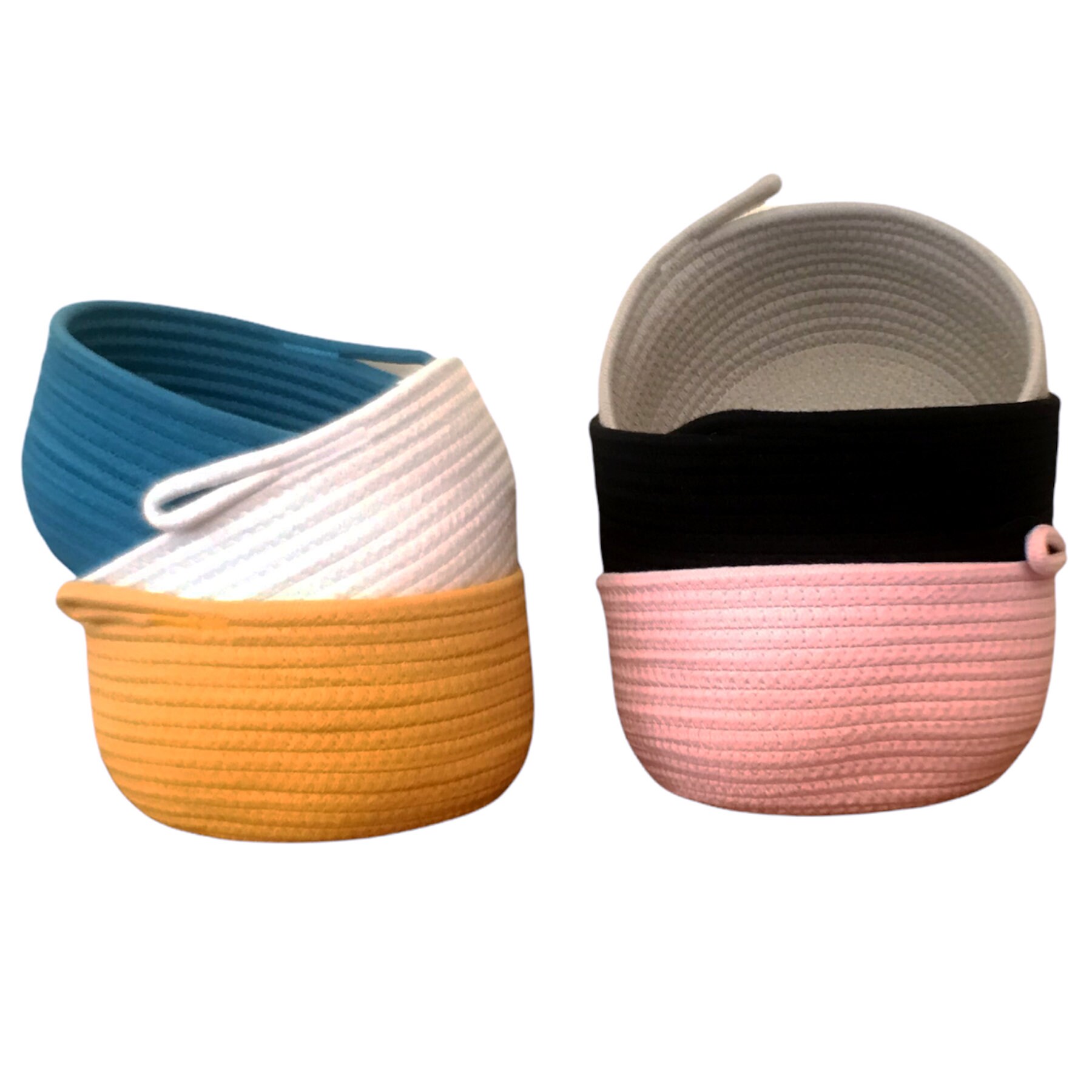 Corbeille de Rangement en Corde Coton Biologique - Organic Cotton Rope Storage Basket