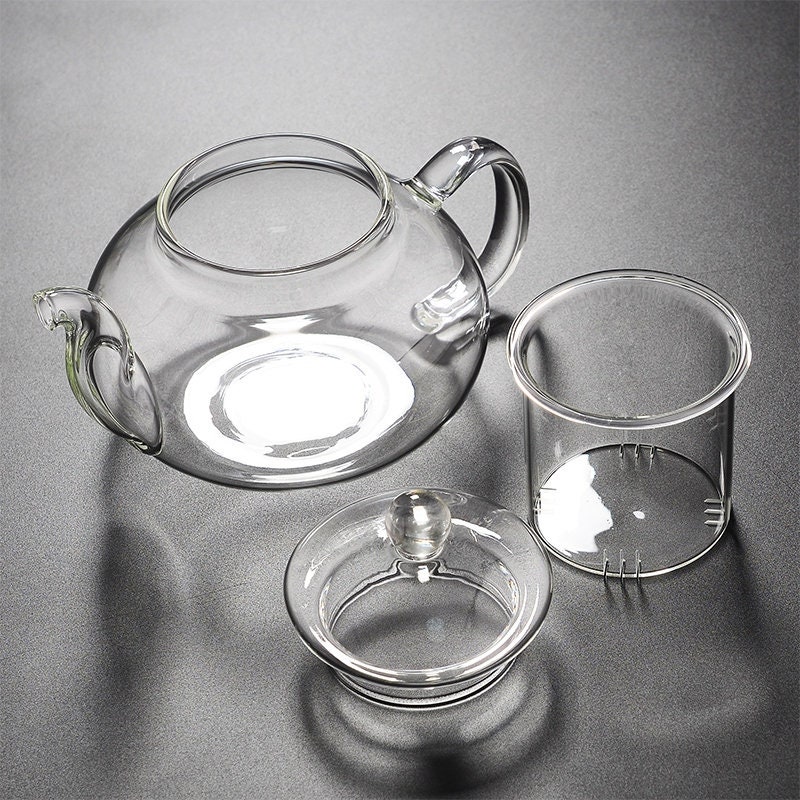 Filtro de agua de vidrio cristal de la lanzadora de tetera para hervir agua  Vidrio de borosilicato tetera - China Tetera de vidrio y Vidrio Jarra de  café precio