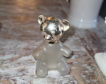 Bear Ashtray Ceramic Animal Shaped Vintage Bottle Liquor Pocket 