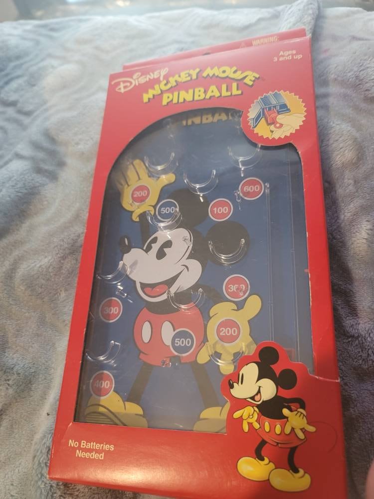 Schylling Walt Disney Mickey Mouse Pinball Game - Etsy