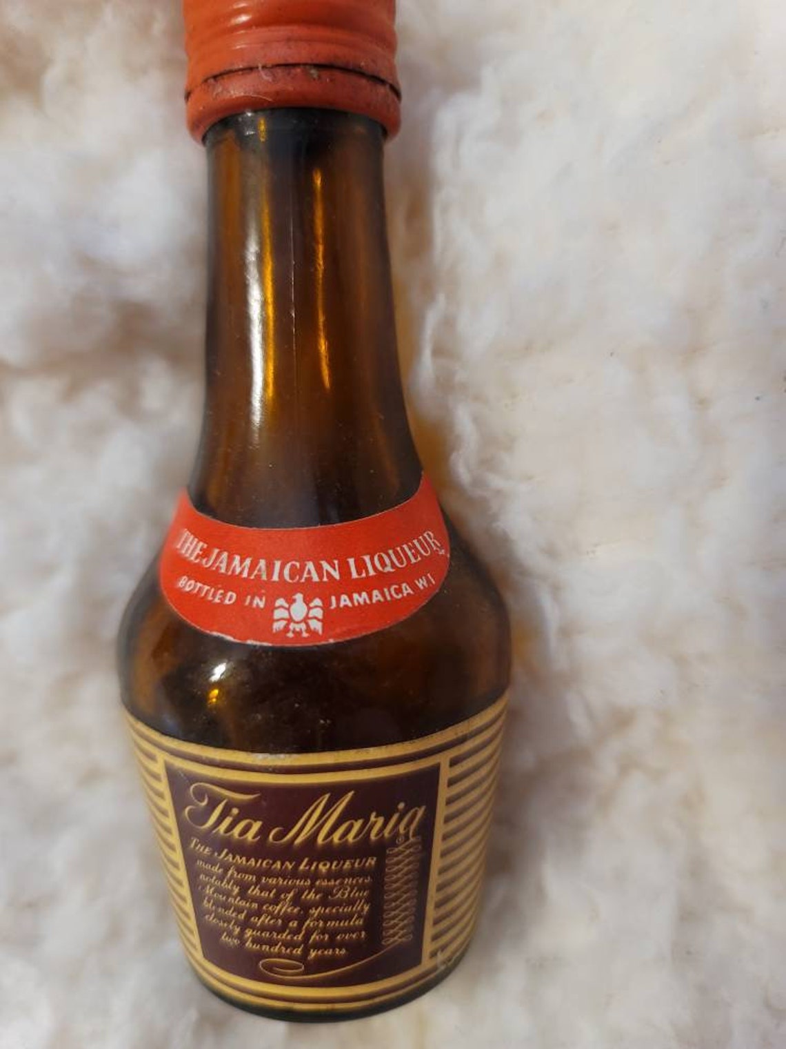 Tia Maria Jamaica Liqueur empty bottle. Brown glass. Etsy